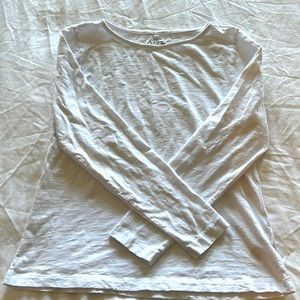 White long sleeve J.Crew Artist T